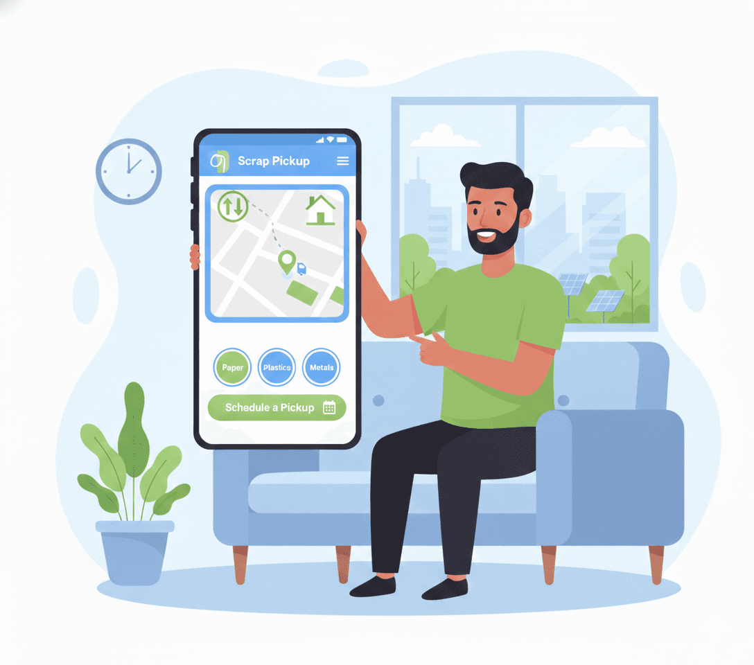 Pickup booking illustration